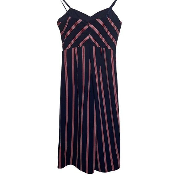 See you Monday striped cropped jumpsuit romper size small - Picture 2 of 10